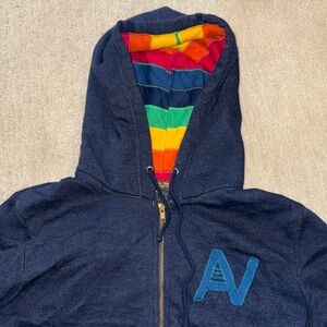 Aviator nation rainbow zip up